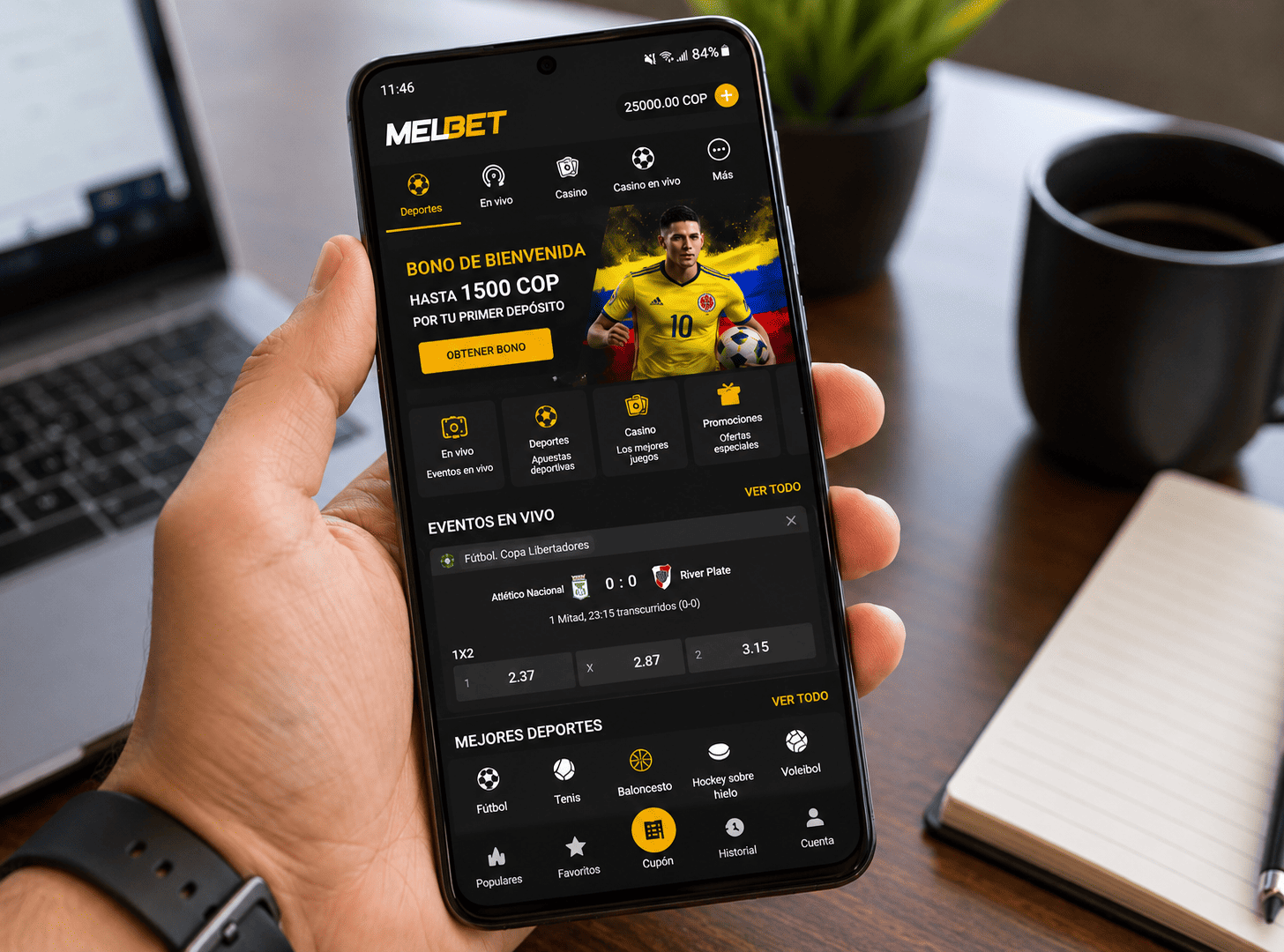 MelBet Android app para Colombia