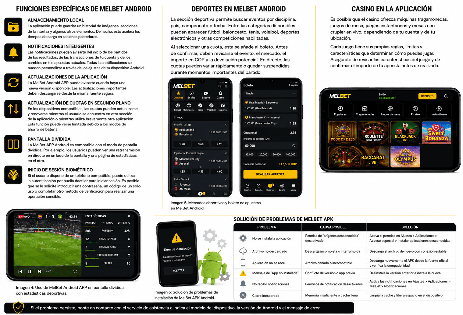 Solución de problemas de MelBet APK