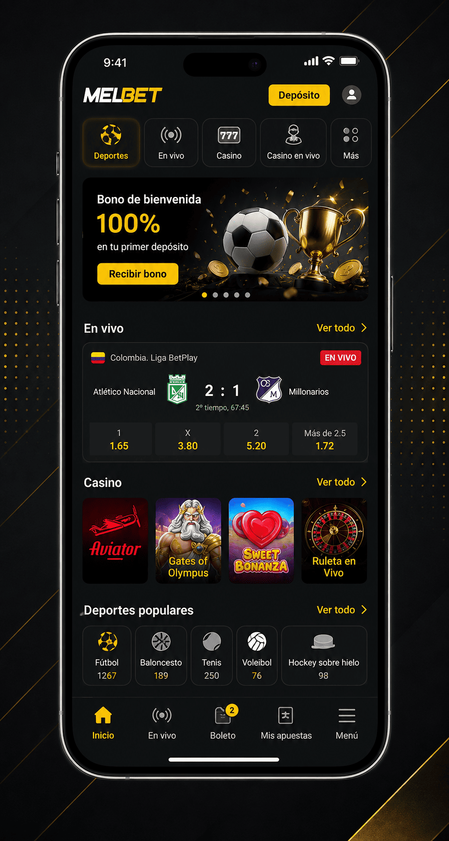 MelBet iOS app para iPhone y iPad