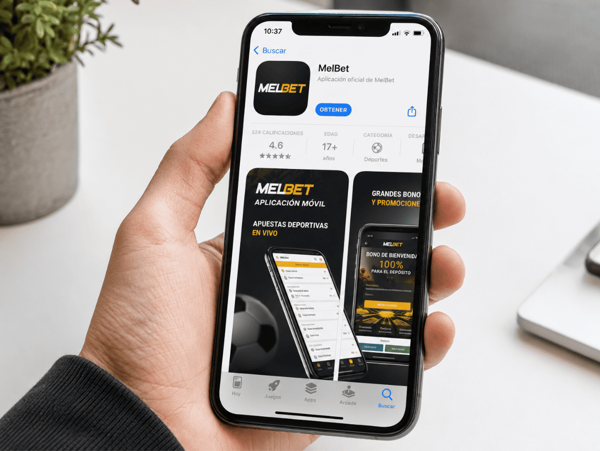 Ficha de la aplicación MelBet en la App Store para iPhone